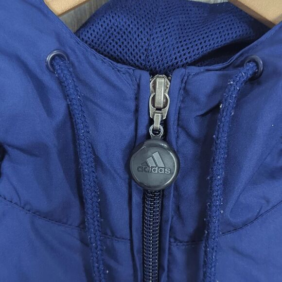 Adidas Anorak Jacket Mens 90s Half Zip Pull Over Windbreaker, Navy, Medium - Picture 5 of 10